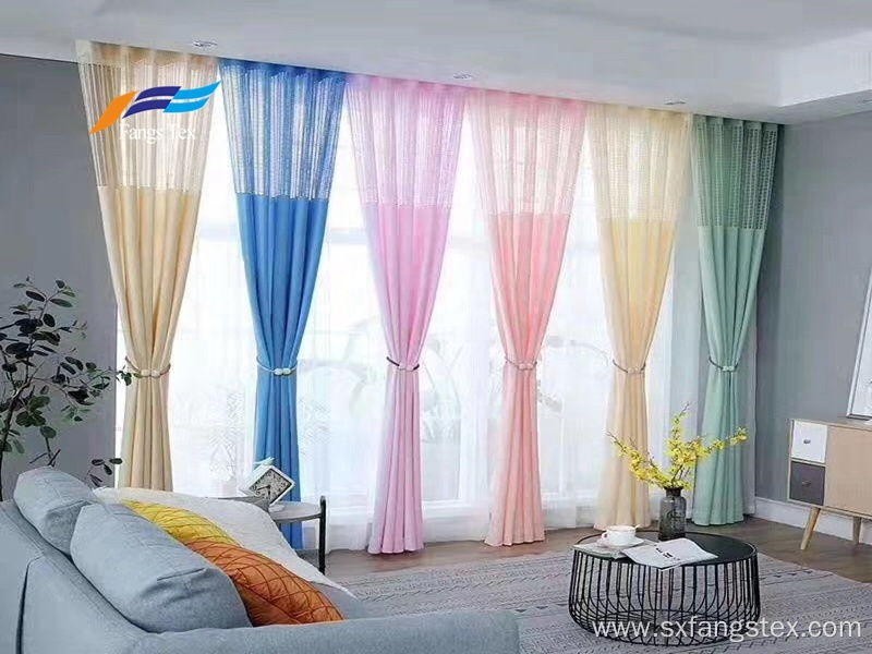 Home Textile Polyester Engineering Yarn Curtain Fabric