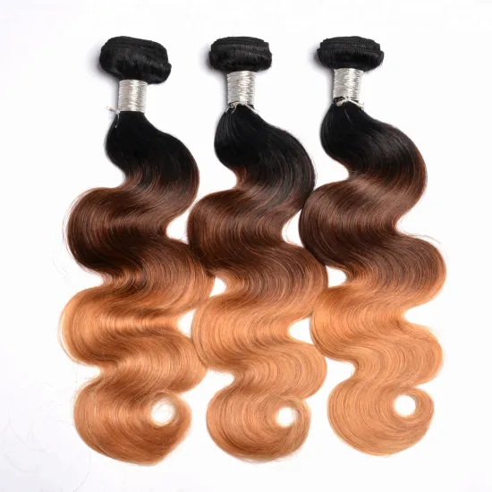 Express ali Wholesale black root ombre color virgin hair bundles Brazilian human Hair