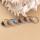Pierre naturel 10 mm Cabes rondes anneaux de carotte argentée Anneau argent en cristal de pierres précieuses réglables pour femmes Men Élégant bague de mariage