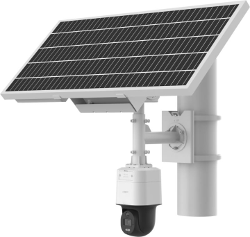 Hikvision OEMソーラー駆動4MP 4G ColorVU PTカメラセットアップソーラーパネル監視システム