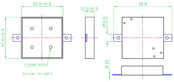 SMD Piezo ceramic Buzzer