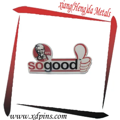 metal lapel pin with company logo 