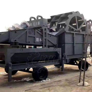 Machine de fabrication de sable et de lave-linge de gravière en pierre en plâtre mobile