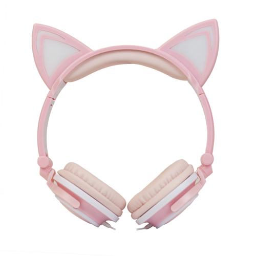 Fones de ouvido estéreo para gatos headset macoron