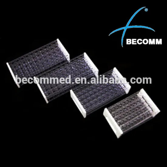 Plastic assembled test tube rack