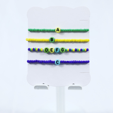 ซีรี่ส์ ABC Character Bracelet Blue ที่มีบุคลิกที่กำหนดเอง