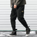 Pantalones de carga de hip hop de múltiples bolsillos para hombres