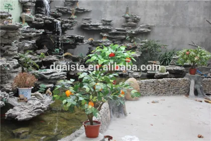 plastic pvc potted fruit tree bonsai orange tree bonsai for gardening