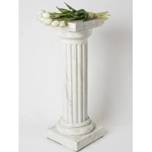Classic Greek Marble Pedestal Column for Home Decor