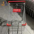 Retail Shopping Cart Zinc plated Retail Metal Supermarket Shopping Cart Manufactory