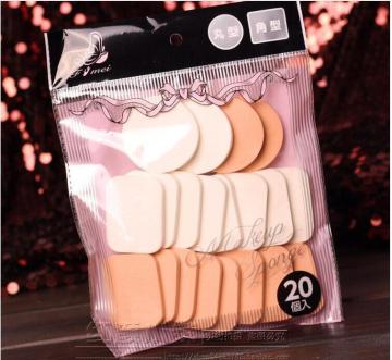20 pièces forme de cercle maquillage éponge bouffée prix bon marché