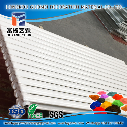 China White Semi Gloss Fluorocarbon Powder Coating Factory