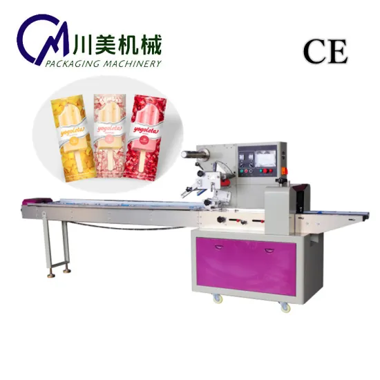 Multi-Functional Horizontal Automatic Lolly Popsicle Ice Cream Packing Machine - Flow Pillow Packaging
