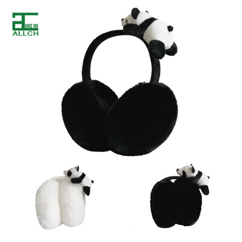 ALLCH Panda Plush Earmuffs - Fashionable Winter Ear Protection