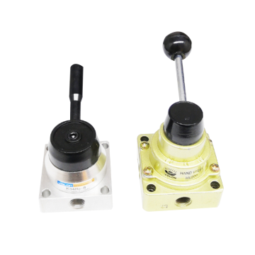 China Manufacturer Three-Position Four-Way Aluminum Alloy Cylinder Control Mechanical Manual Valves