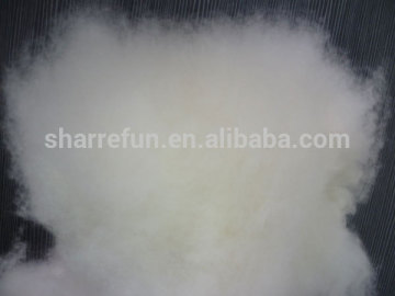 15.5-16.5mic 100% Chinese dehaired and carded natural white cashmere fiber