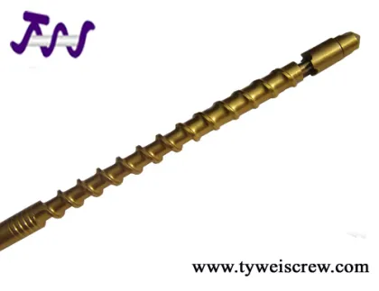 TIN screw barrel, bimetallic screw barrel, plastic machinery components 