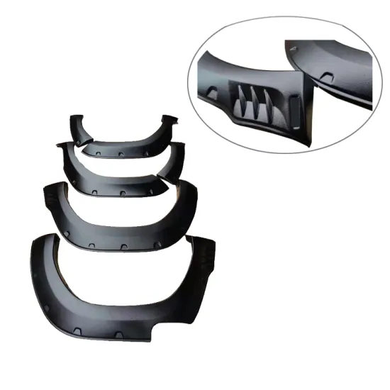 Black ABS Plastic Fender Flares for Hilux Revo