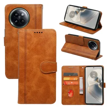 Magnetic Card Holder Wallet for Redmi Phones - Flip Case in PU Leather