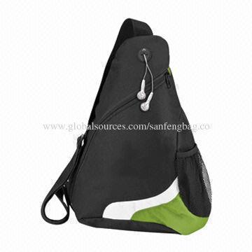 Polyester Fabric Cross Body Sling Bag, Various Colors Available with 17*13*4.25-inch Size