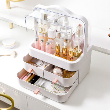Portable Dustproof Multifunctional Plastic Cosmetic Box