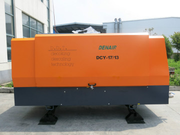 17m3/min 13bar Skid mounted air compressor diesel engine exported to MEXICO