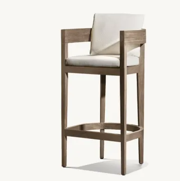 Outdoor Teak Wood Patio Bar Furniture with Stools