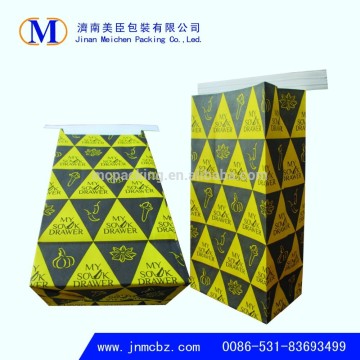 paper bag with tin tie