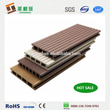 outdoor solid wpc decking floor,hollow wood plastic composite decking