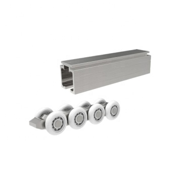 Roues à rouleaux de porte en acier inoxydable et charnières de porte coulissantes en caoutchouc: accessoires de quincaillerie de haute qualité pour les portes coulissantes lisses