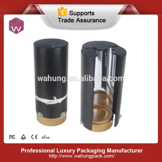 Fahion single round wine gift box for wine glasses