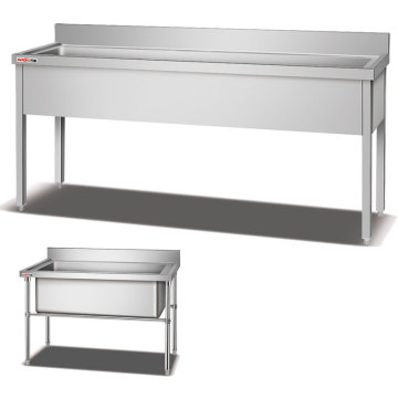 Stainless Steel Restaurant Sinks and Kitchen Tables in Thailand