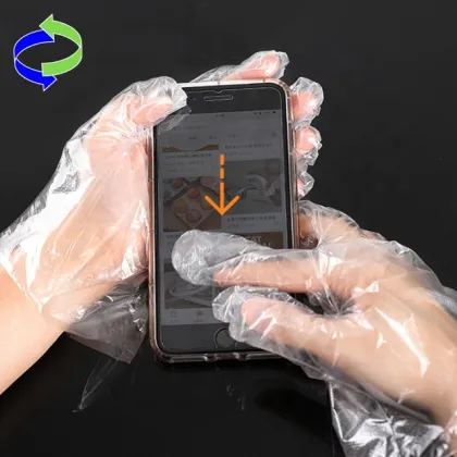 Biodegradable PE Gloves - Plastic Kitchen Gloves, Waterproof & Cleanable