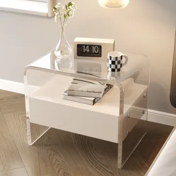 Multi-functional Space-Saving Nightstand: Storage Rack Bedside Cabinet