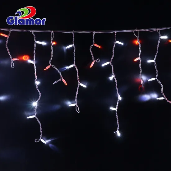 Glamor 2021 White Warm White LED Curtain Icicle Light for Indoor/Outdoor Christmas Decor