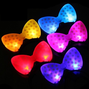 led flashing mickey mouse ear hair band for party ,colorful lead headband,halloween costume
