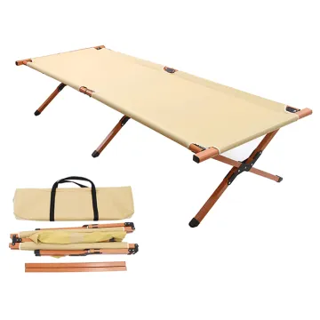Portable Metal Folding Cot for Outdoor Camping and Travel