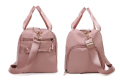Προσαρμοσμένη υψηλής ποιότητας μεγάλες αναδιπλούμενες ροζ γυναίκες πολυλειτουργική τσάντα ταξιδιού με χώρο παπουτσιών