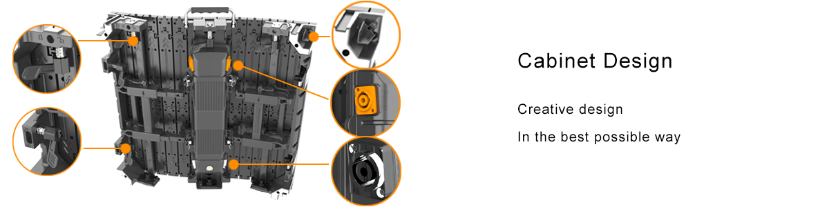 Cabinet Innovative Rental wave LED Display explanation