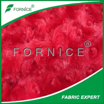 wholesale polyester emboss swirl rose plush fabric