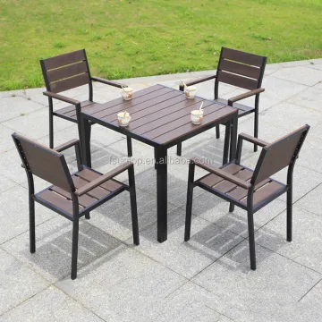 UPTOP Easy to Clean Weather-Resistant Plastic Wood Patio Chair