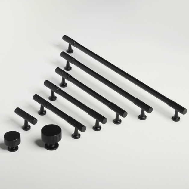black kitchen cabinet door handles