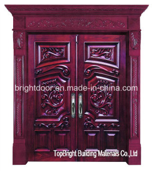 Safety Wooden Door Patterns Double Leaf Entry Door Designs