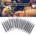 50PCS Black Tattoo Long Tips 9DT Disposable Plastic Long Tattoo Tips Nozzle Tube 9D For Tattoo Supplies Free Shipping