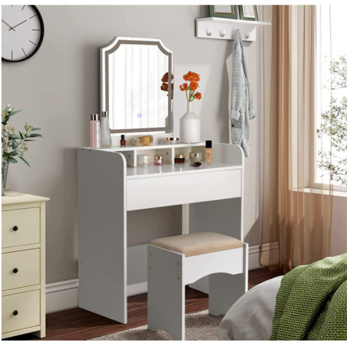 Sturdy Makeup Vanity Set with Large Drawer