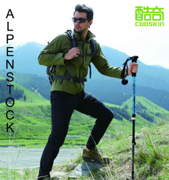 Top quality three section carbon ultralight Skidproof Alpenstock