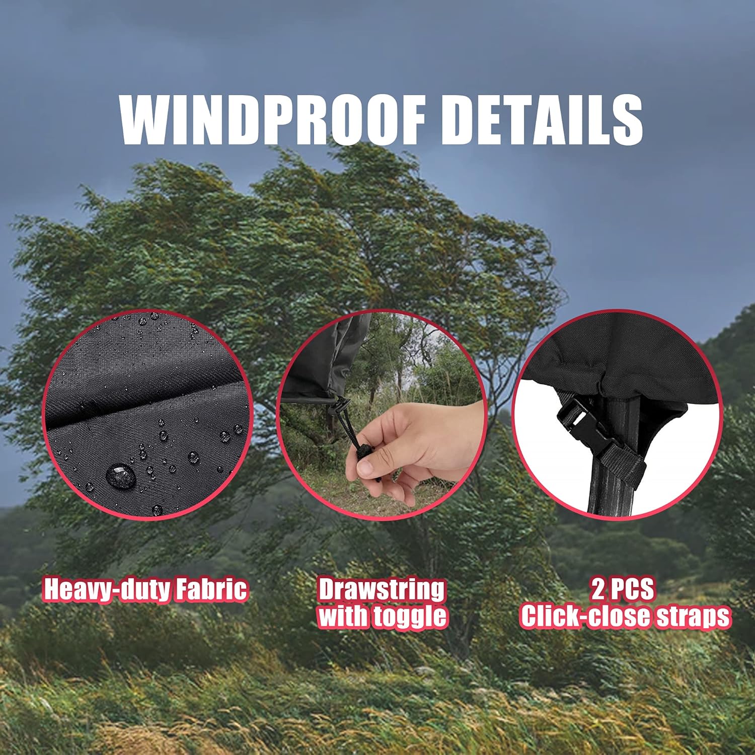 Waterproof Heavy Duty Round Patio Fire Bowl Cover