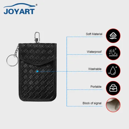 Stylish Leather RFID Blocking Car Key Pouch