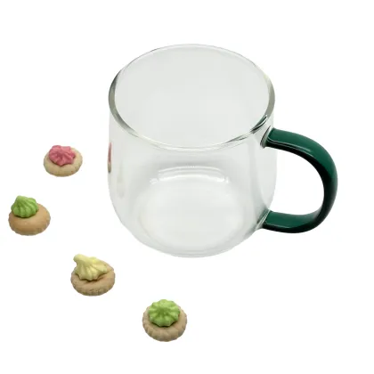 OEM/ODM Custom Transparent Cups with Handle - High Borosilicate Glass Tea & Coffee Cups