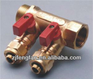 brass fittings two ways manifold